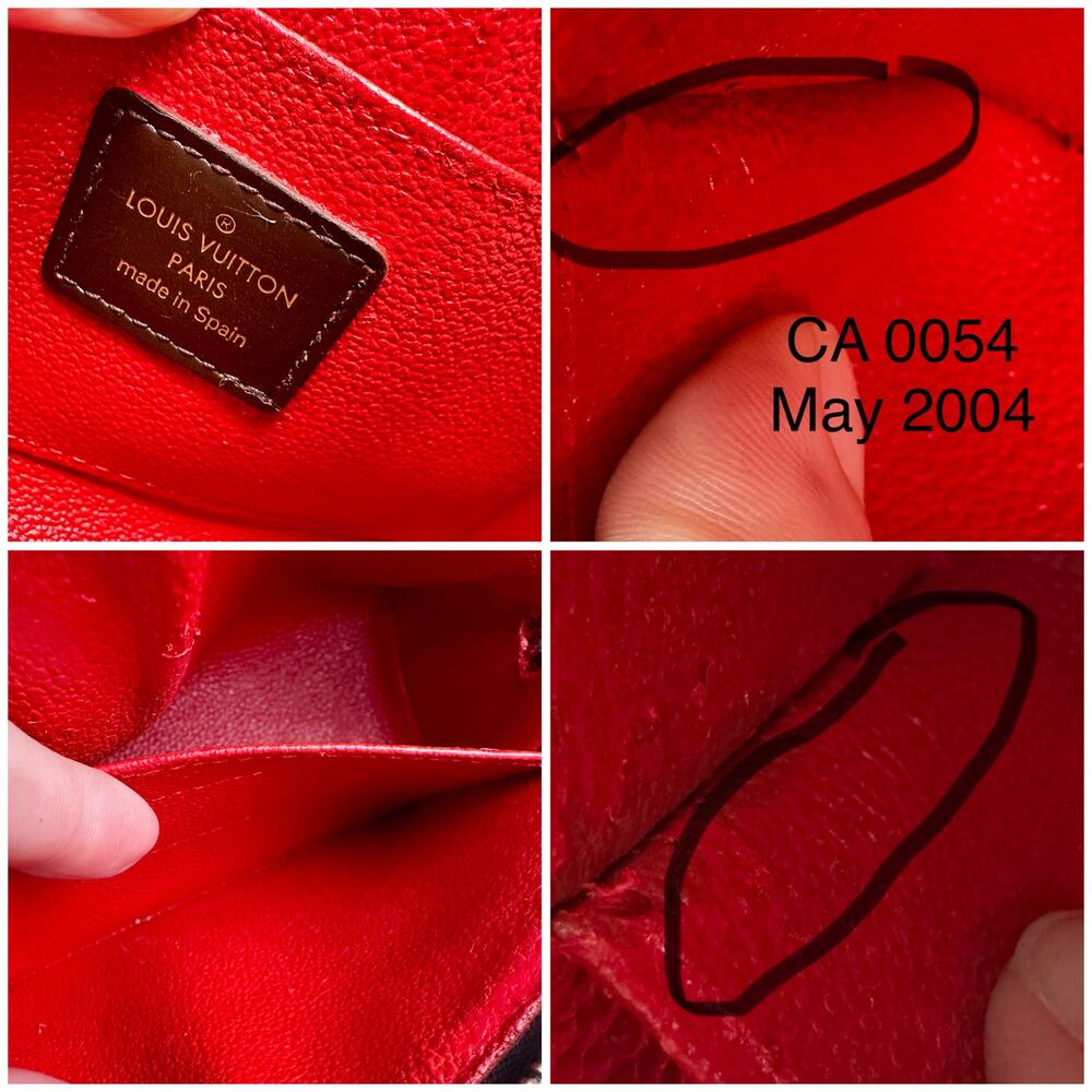 Louis Vuitton Damier Ebene Cosmetic Pouch PM crossbody bag with chain NICE - Picture 13 of 14